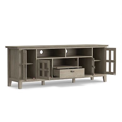 Simpli Home Artisan Contemporary 2 Drawer TV Media Stand