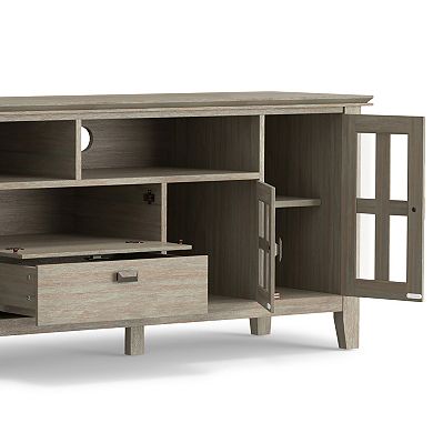 Simpli Home Artisan Contemporary 2 Drawer TV Media Stand