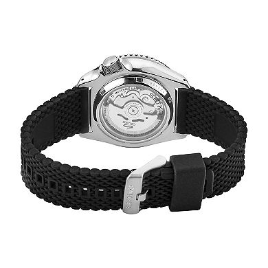 Seiko Men's Black Silicone Automatic Watch - SRPD95