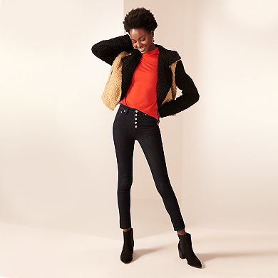 Women's Nine West Sherpa Bomber Jacket