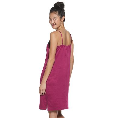 Juniors' Candie's® Lace Trim Midi Slip Dress