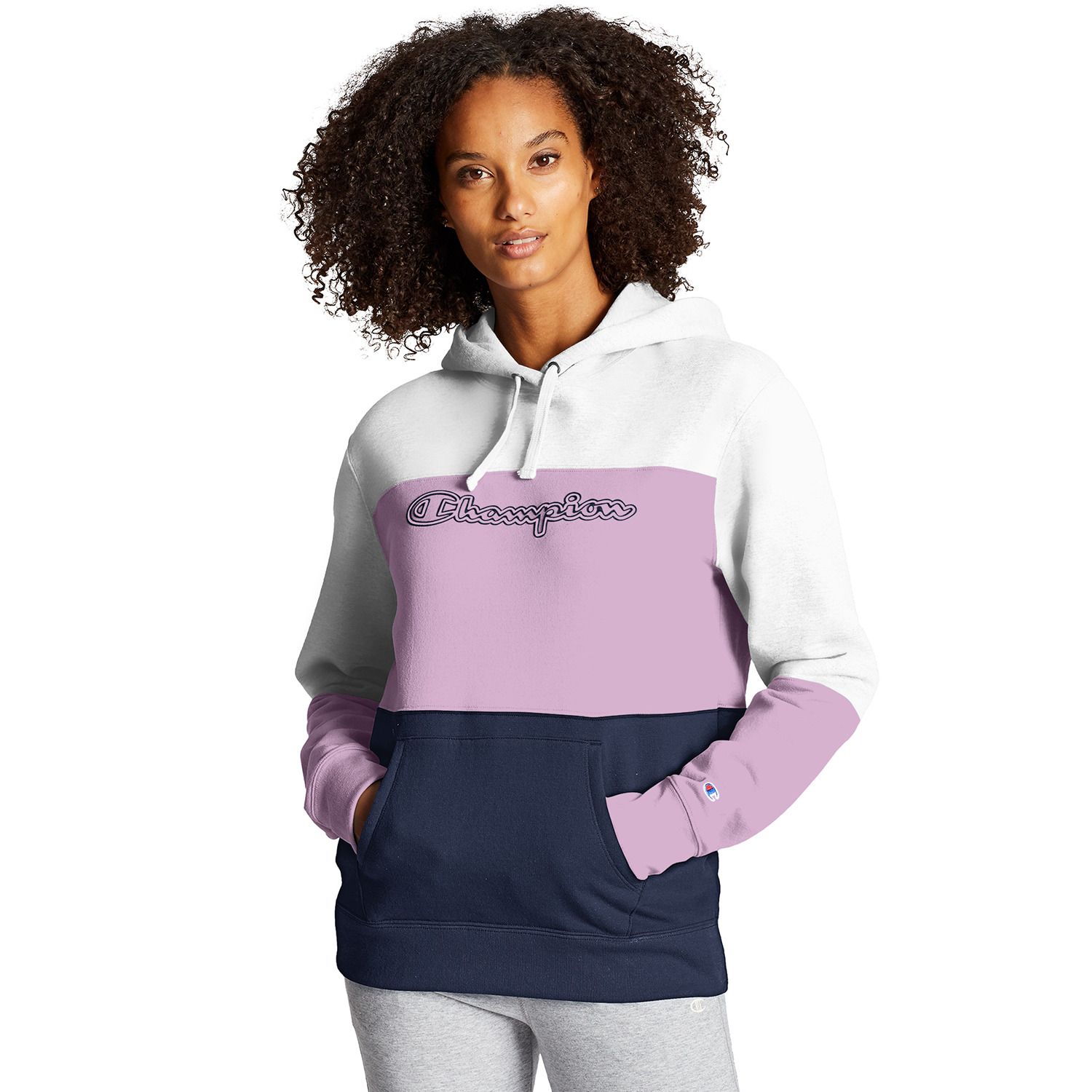 champion colorblock hoodie