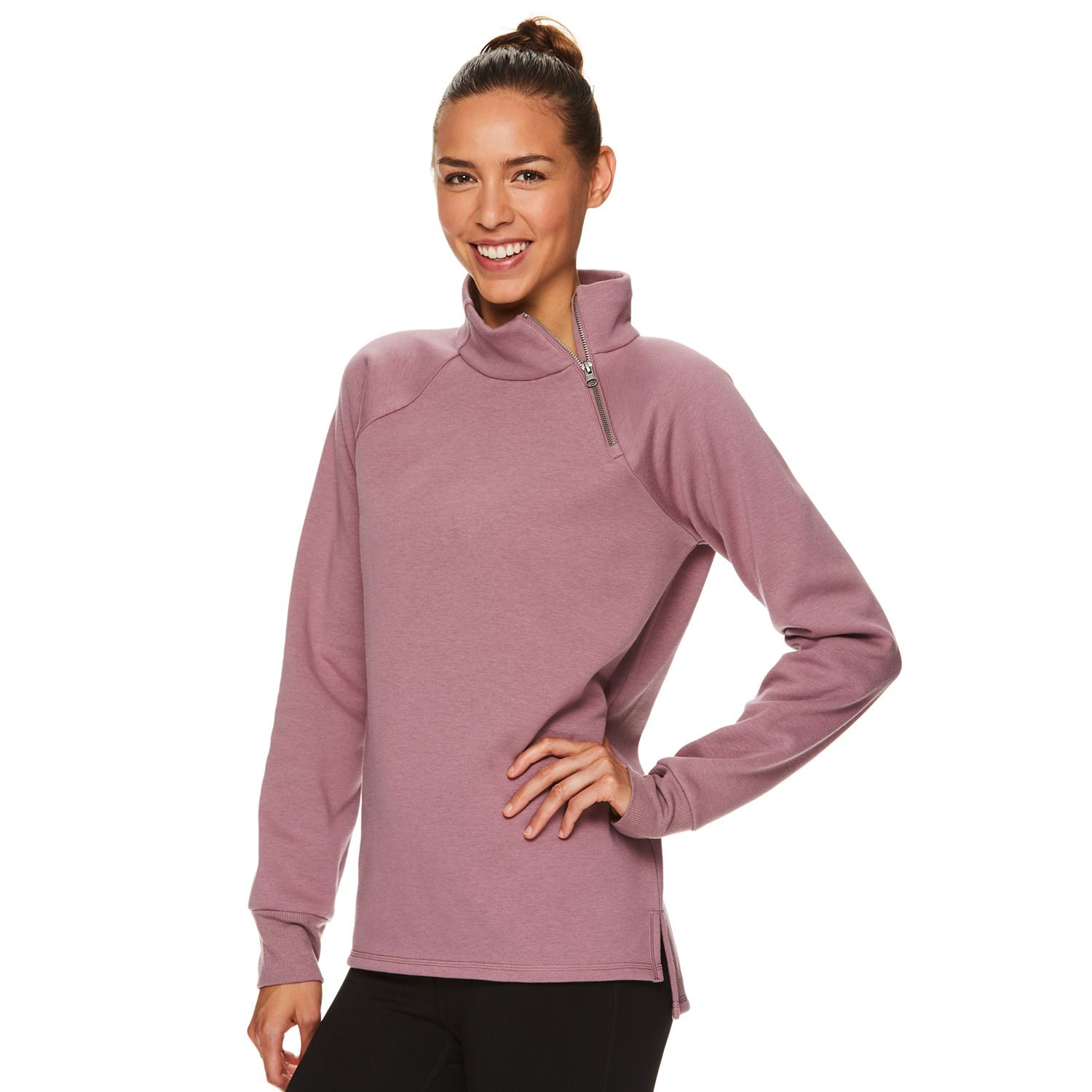 kohls womens fleece tops