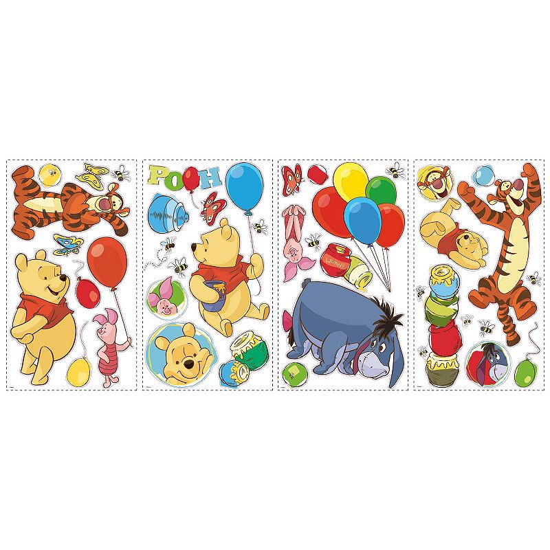 RoomMates Winnie the Pooh and Friends Wall Decal, Multicolor