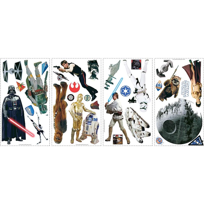 RoomMates Star Wars Classic Wall Decal, Multicolor