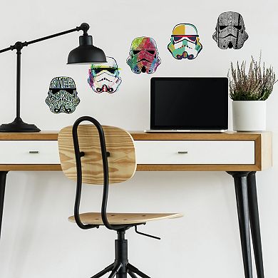 Star Wars Artistic Storm Trooper Heads Wall Decals by RoomMates