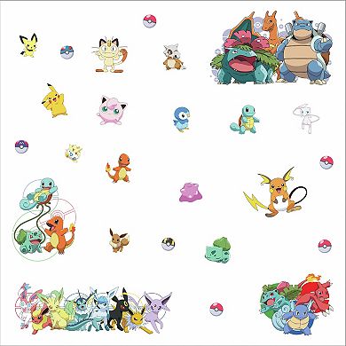 RoomMates Pokemon Favorite Character Peel & Stick Wall Decals 