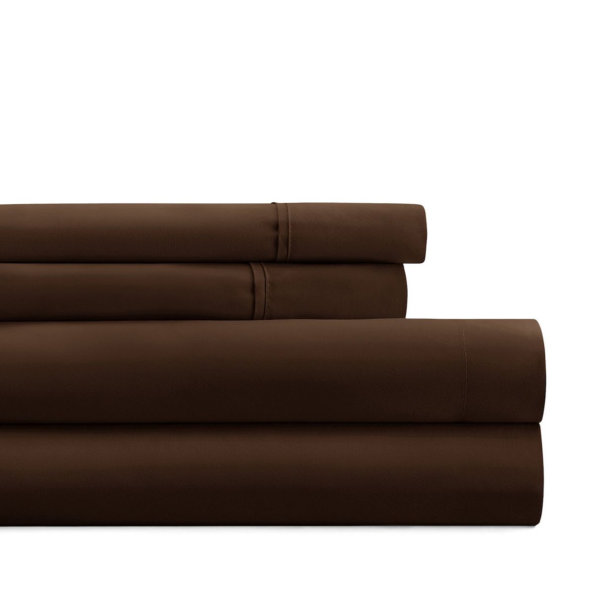 Home Collection Premium Ultra Soft Sheet Set or Pillowcases - Chocolate, FULL SET
