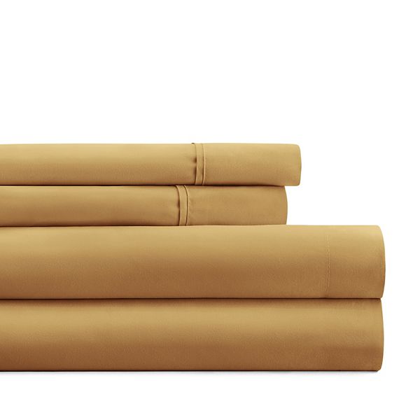 Home Collection Premium Ultra Soft Sheet Set or Pillowcases - Gold (QUEEN SET)