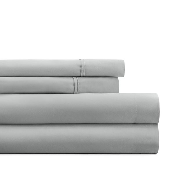 Home Collection Premium Ultra Soft Sheet Set or Pillowcases - Light Gray (KG PC 2PK)