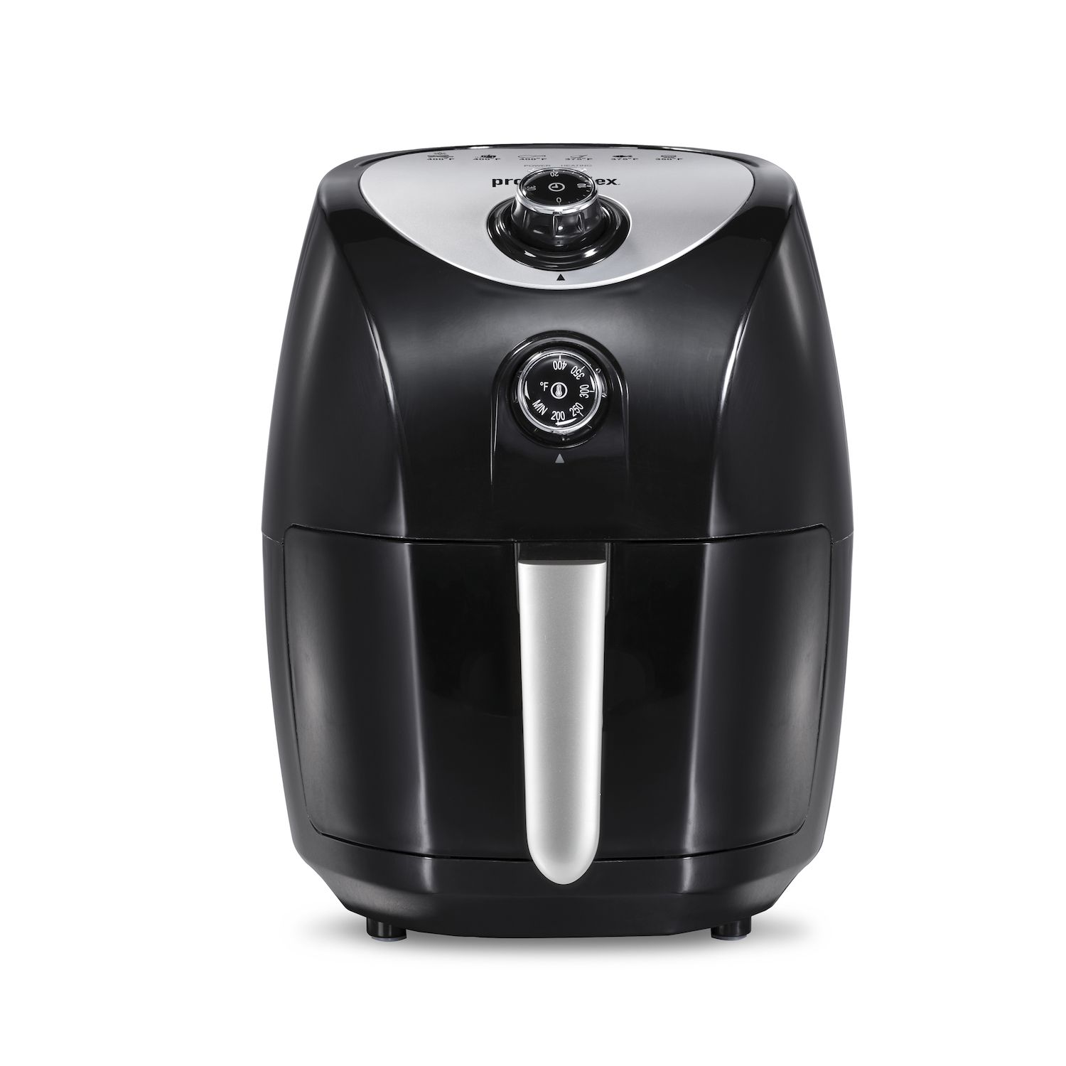 Wolfgang Puck 9.7 qt. Stainless Steel Air Fryer with Large Single Basket Design, Simple Dial Controls, Nonstick Interior