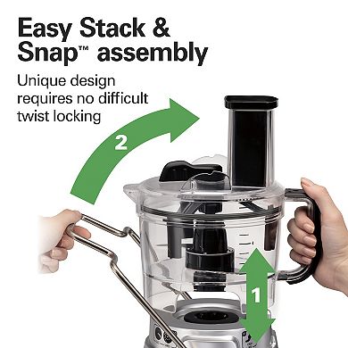 Hamilton Beach Stack & Snap 8-Cup Food Processor