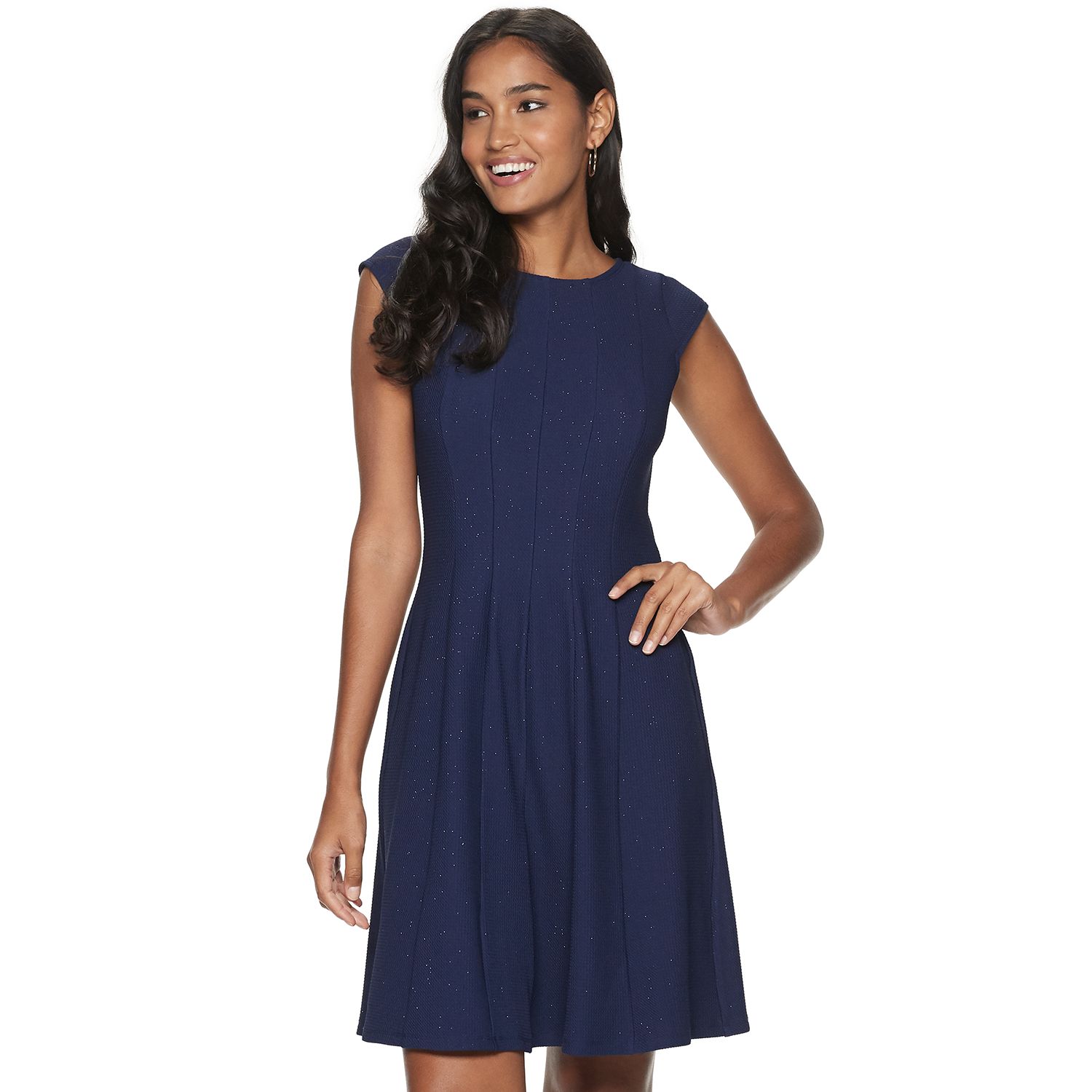 kohls navy blue dress