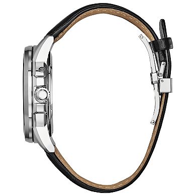 Citizen Eco-Drive Men's Calendrier Moonphase Leather Watch - BU0050-02L