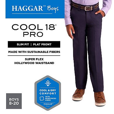 Boys 8-20 Haggar Cool 18 Pro Boys Slim Fit Pants