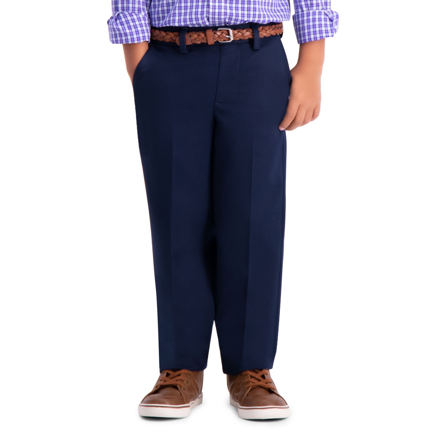 kohls haggar premium no iron khaki