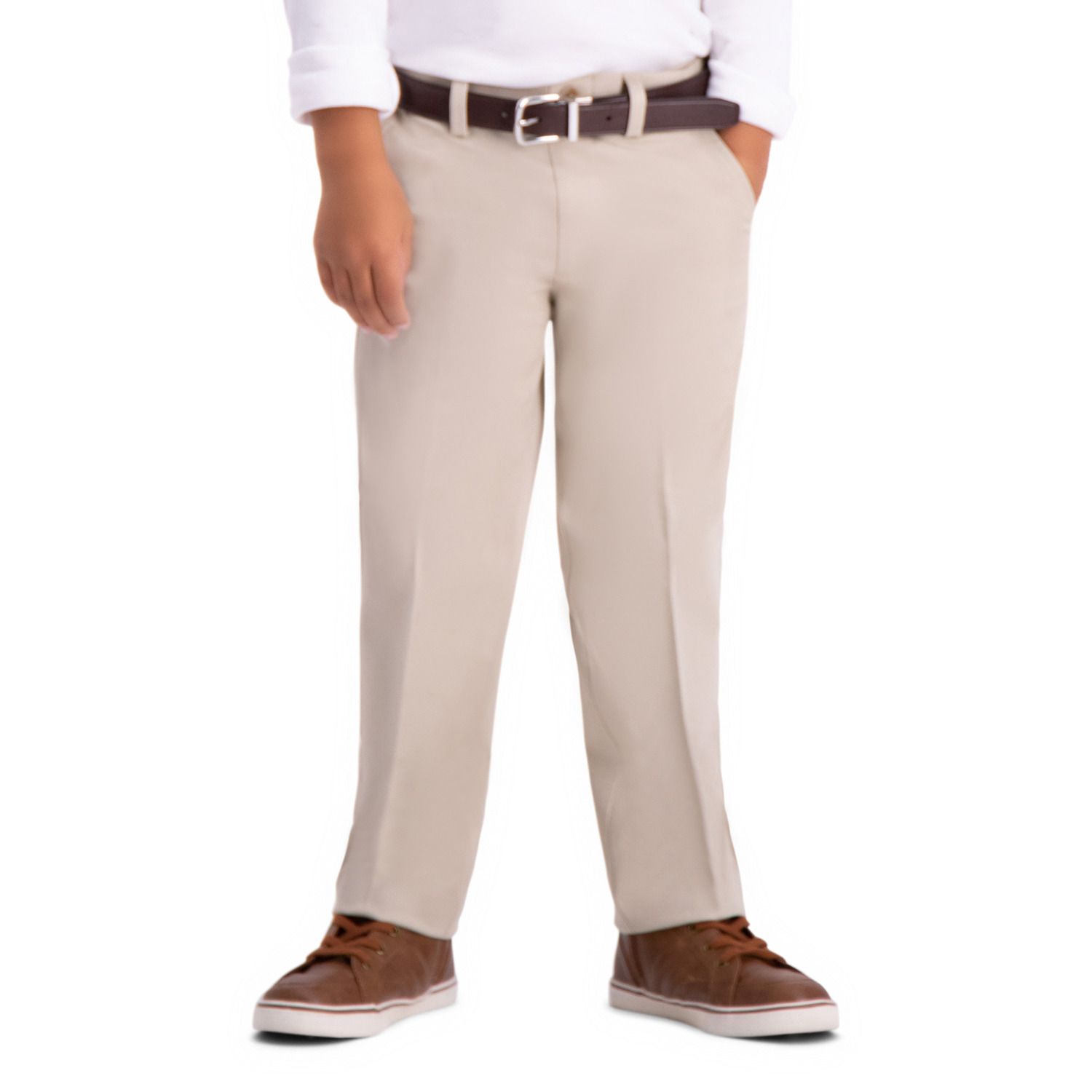 kohls haggar premium no iron khaki