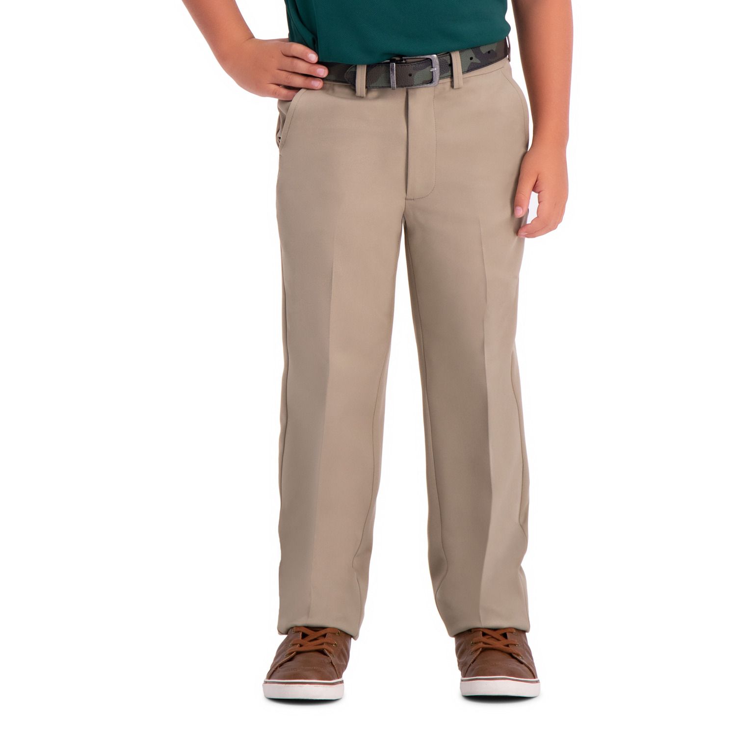 kohls haggar premium no iron khaki