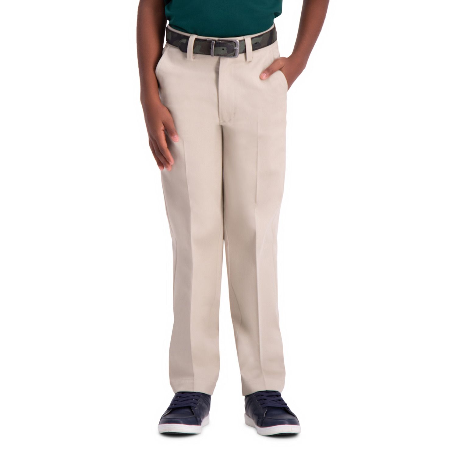 kohls haggar premium no iron khaki