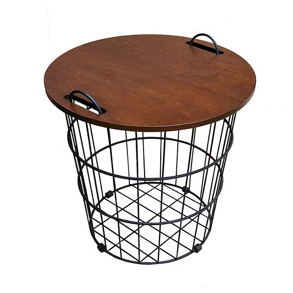 Sonoma Goods For Life Wire Basket Side Table