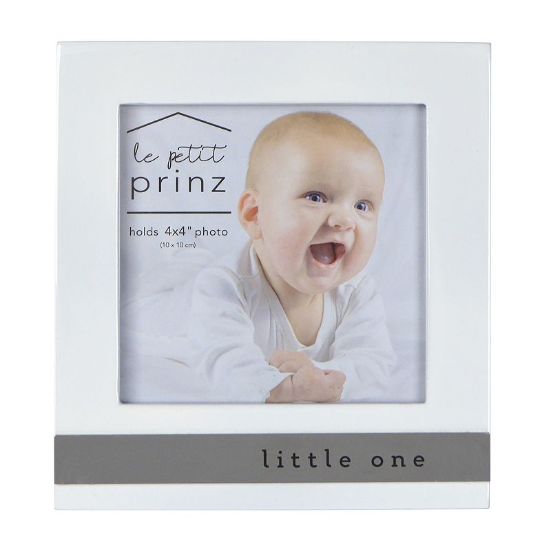 Prinz Little One Glossy 4 x 4 Frame, White