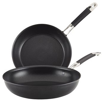 Anolon SmartStack Hard-Anodized Nesting 2 pc 10 in & 12 in Skillet Set