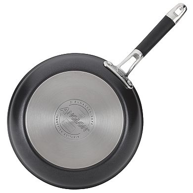 Anolon SmartStack Hard-Anodized Nesting Skillet Set, 2-Piece, Black