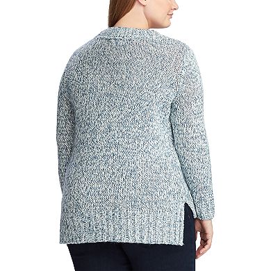 Plus Size Chaps V-Neck Sweater