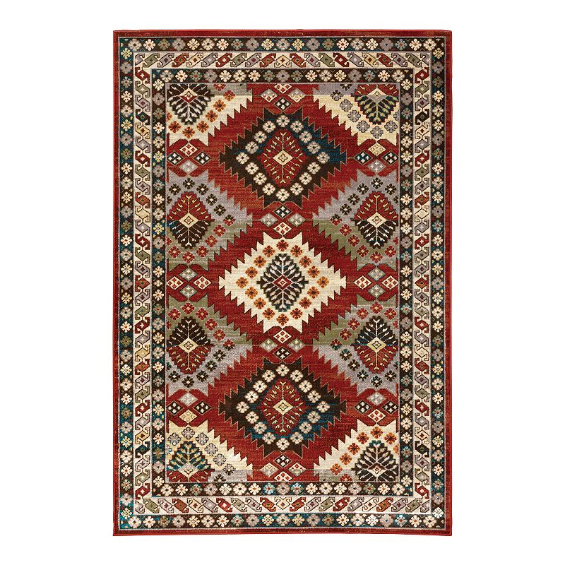 StyleHaven Jasper Tribal Medallion Rug, Red, 10X13 Ft