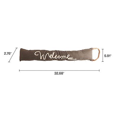 Elements "Welcome" Door Draft Stopper Decor