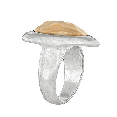 Bella Uno Triangle Jasper Ring