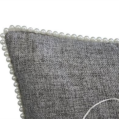 Edie@Home Celebrations "Mr & Mrs" Decorative Lumbar Throw Pillow
