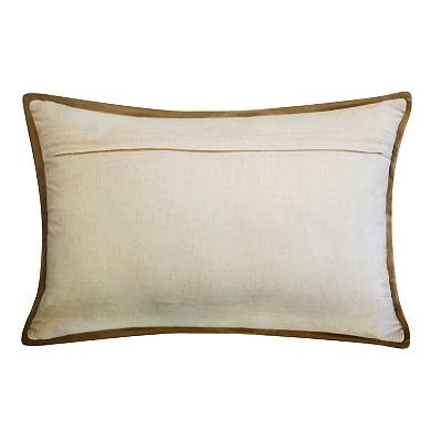 Edie@Home Celebrations Metallic Floral Throw Pillow