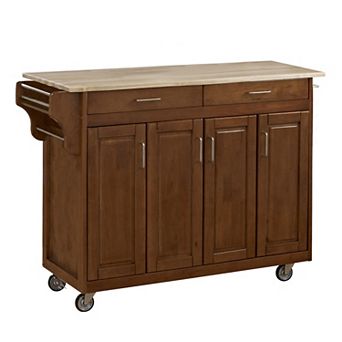 homestyles Create-a-Cart Cottage Oak Kitchen Island