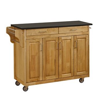 homestyles Create-a-Cart Natural Finish Kitchen Island