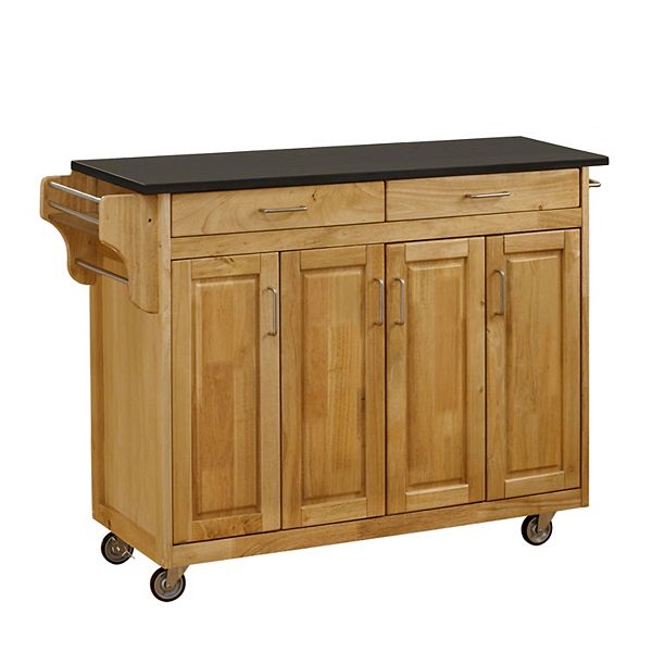 Homestyles Create A Cart Natural Finish Kitchen Island