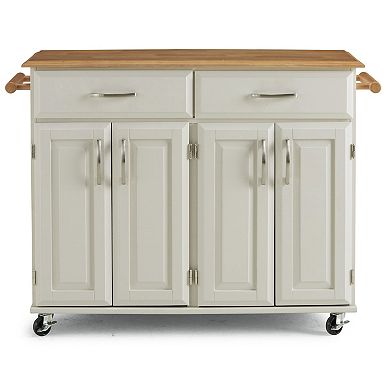 Homestyles Dolly Madison White Kitchen Cart