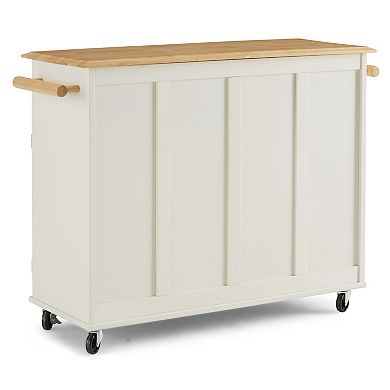 Homestyles Dolly Madison White Kitchen Cart