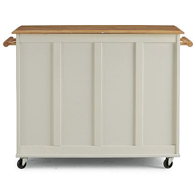 Homestyles Dolly Madison White Kitchen Cart