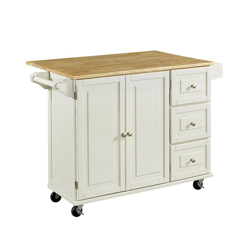 66715060 Homestyles Liberty Kitchen Cart, White sku 66715060