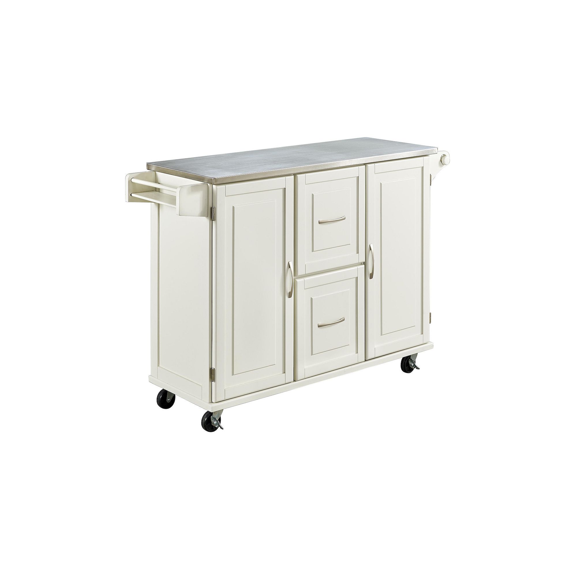 homestyles Patriot Kitchen Cart, White