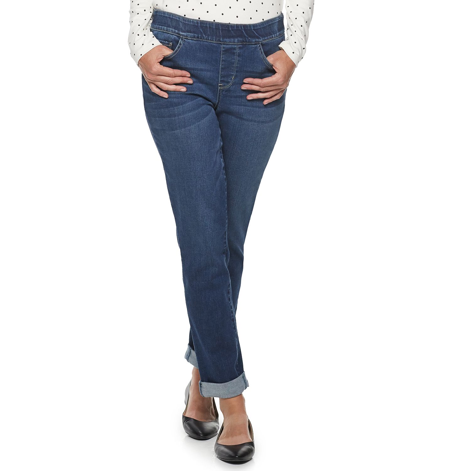 kohl's croft and barrow pull on jeans