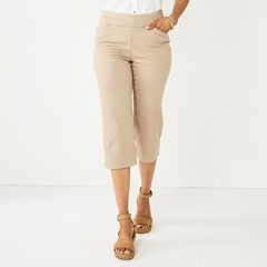 Khaki capri leggings best sale