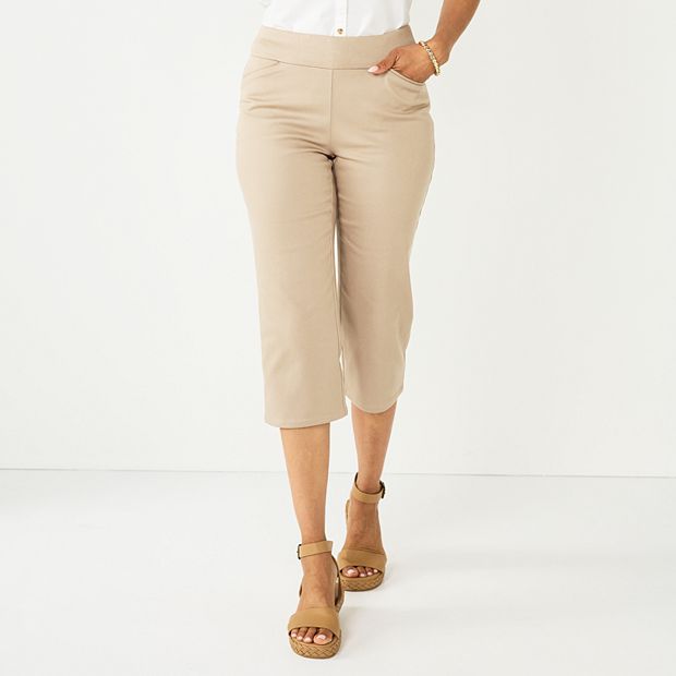 Croft & barrow effortless stretch pants best sale