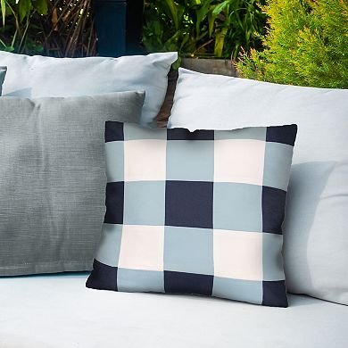 Edie@Home Outdoor Gingham Decorative Throw Pillow