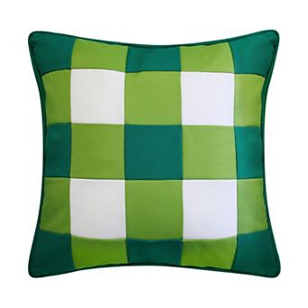 Edie@Home Outdoor Gingham Decorative Throw Pillow