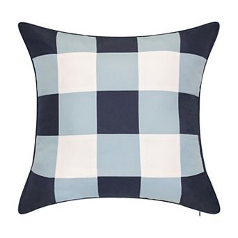 Edie@Home Outdoor Gingham Decorative Throw Pillow