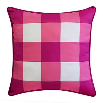 Edie@Home Outdoor Gingham Decorative Throw Pillow