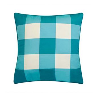 Edie@Home Outdoor Gingham Decorative Throw Pillow