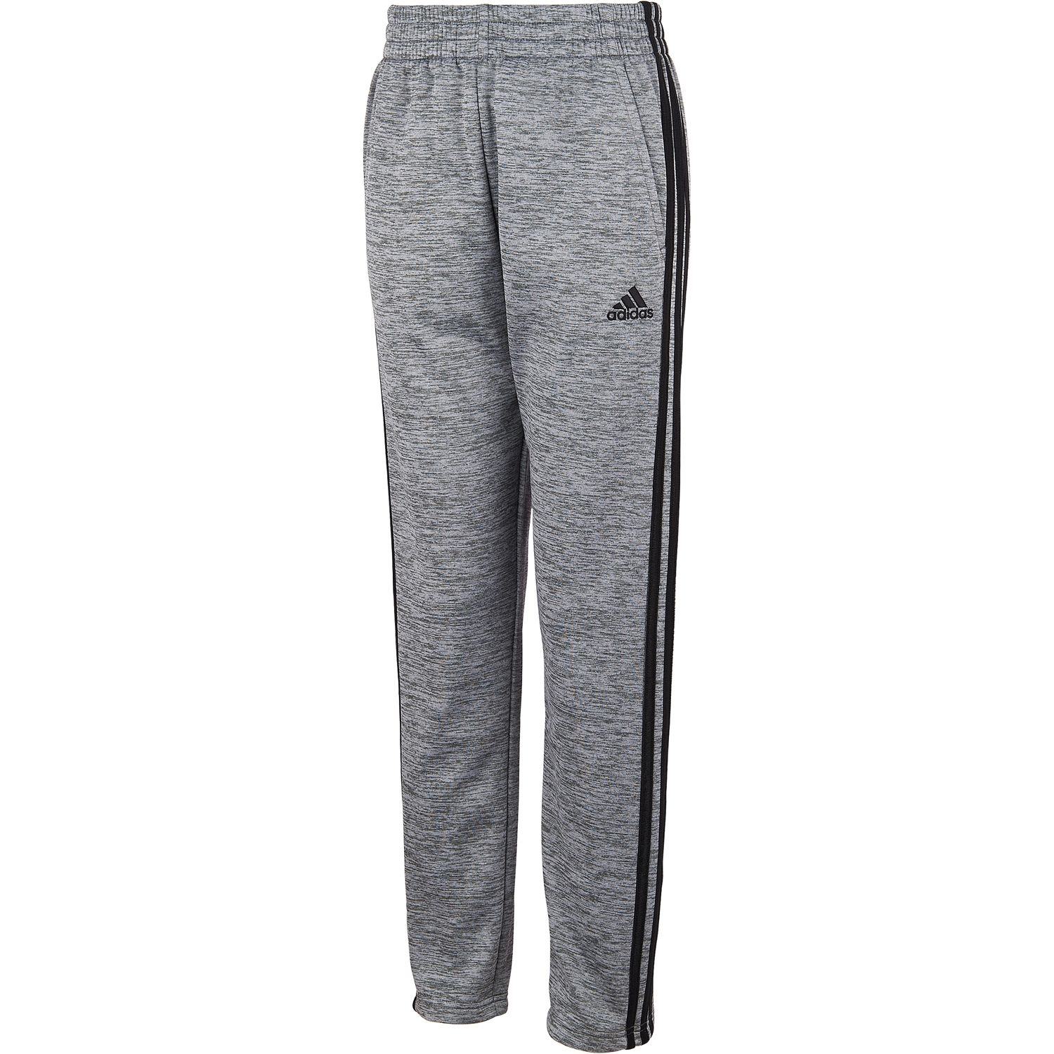 grey and black adidas sweatpants